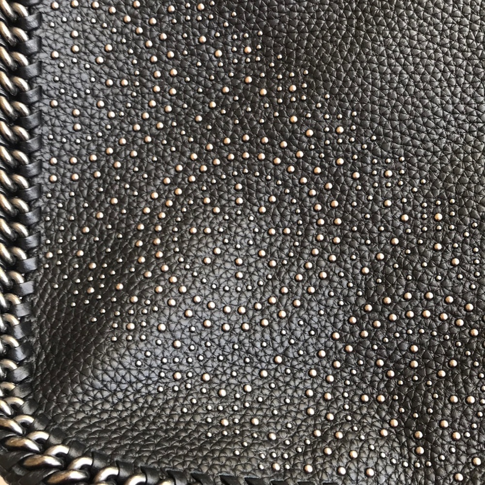 Coach Black Tatum Studded Tall Tote EUC - Picture 3 of 12